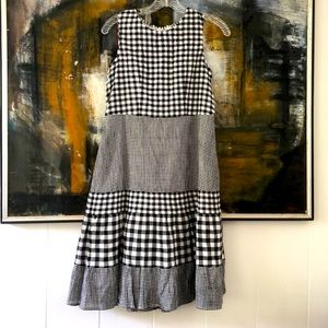 Brand New with tag black and white cotton dress for girl ( size 11-12)